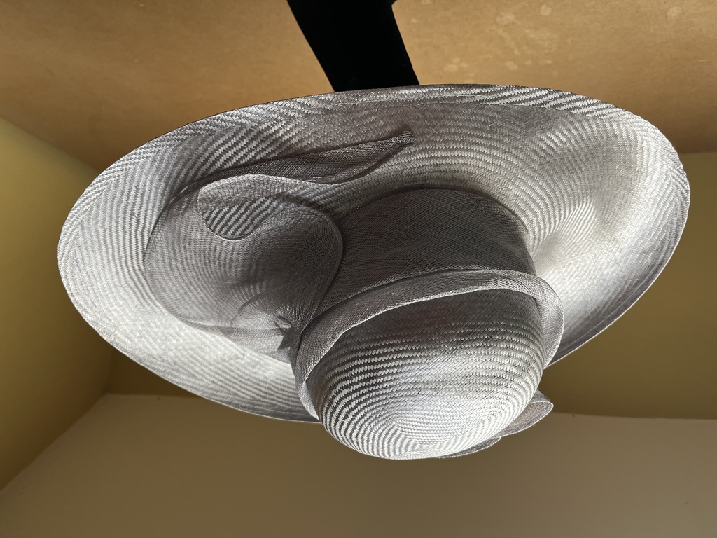 Grey Silver Sisal Bow